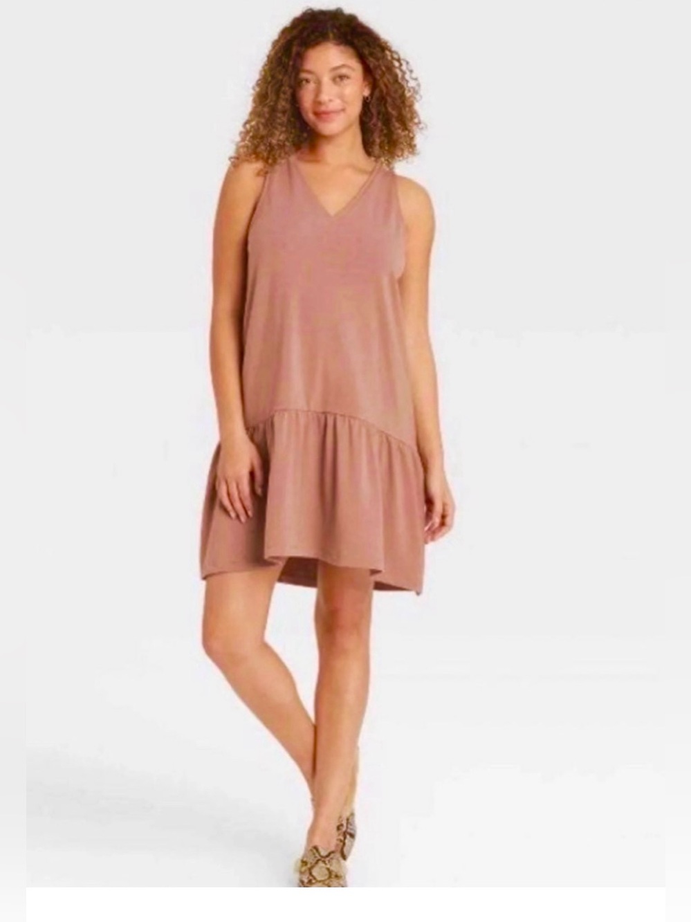 𝅺A new day sleeveless tank tiered knit dress XS